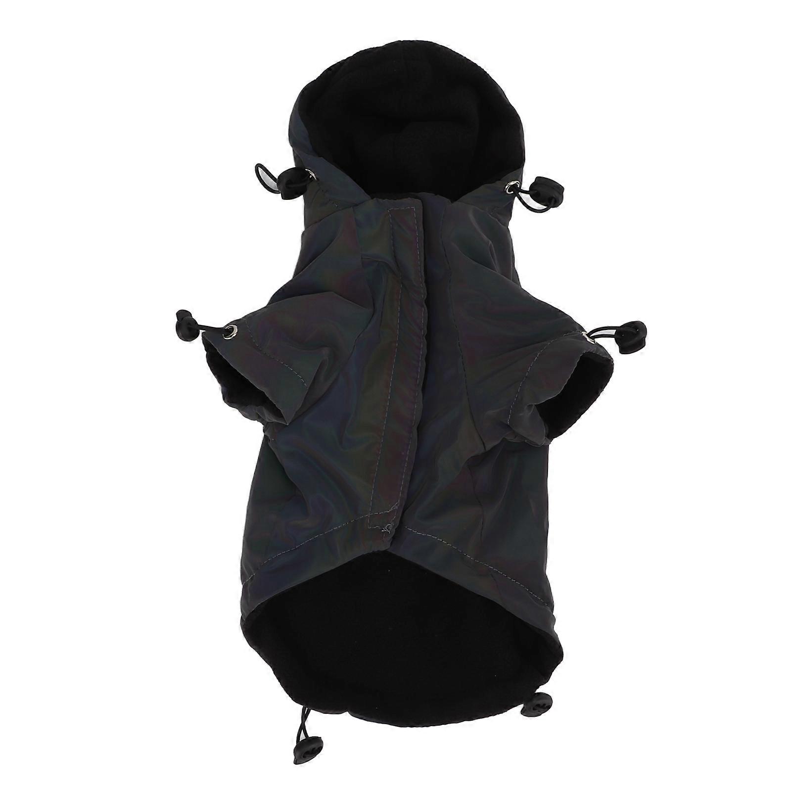 Reflective Dog Coat Adjustable Windproof Dog Cold Weather Coat for Small and Medium DogsM