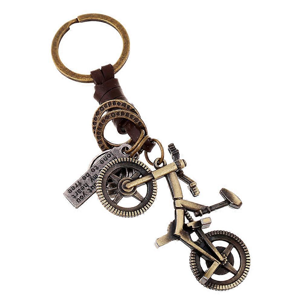 Retro Men S Key Chain Key Pendant Bag Decoration present For Lovers Keyring Pendant 6 5x3 5cm Golden 1Pack