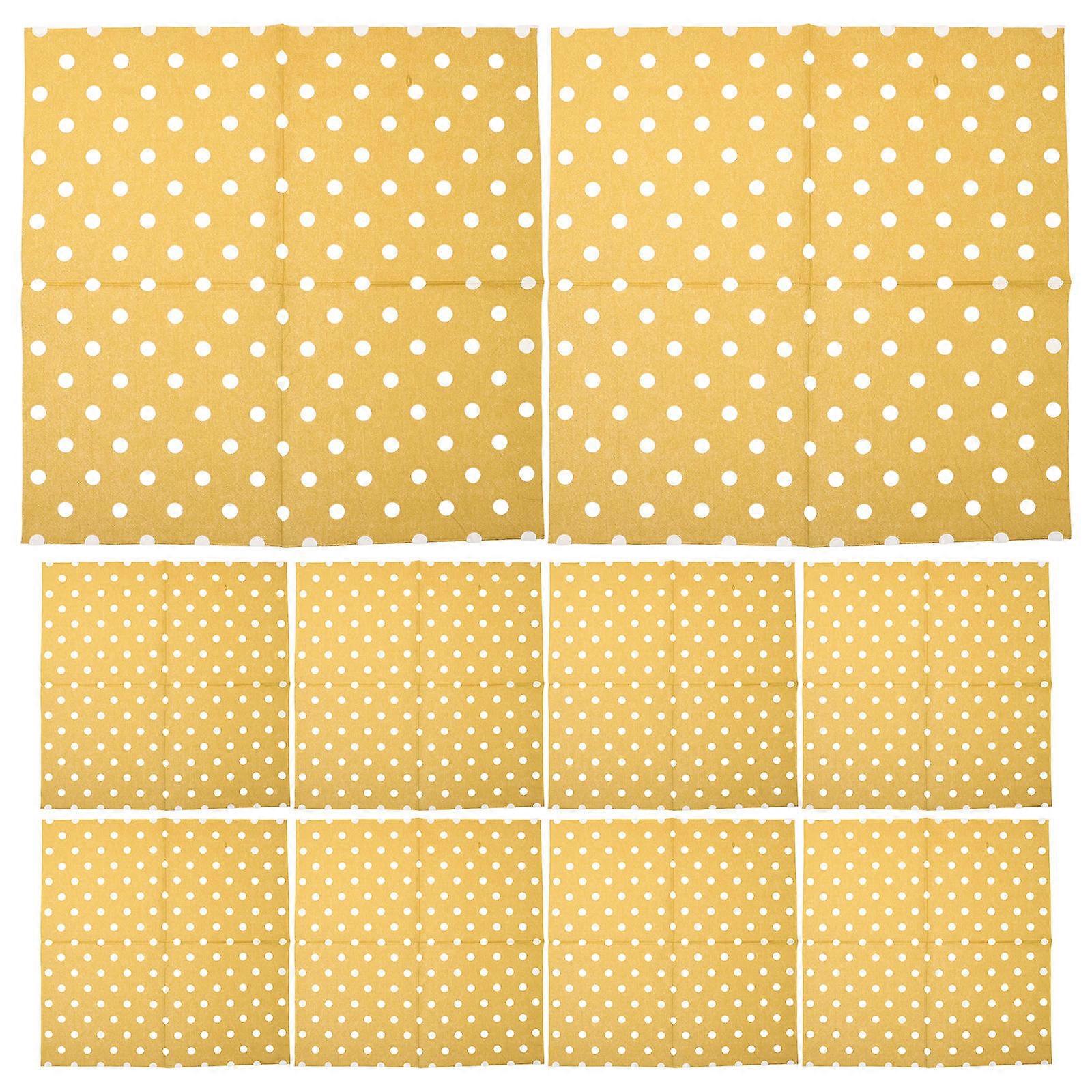 Disposable Napkins Table Cleanliness Khaki Color For Wedding Dinner Party Events 16Pcs