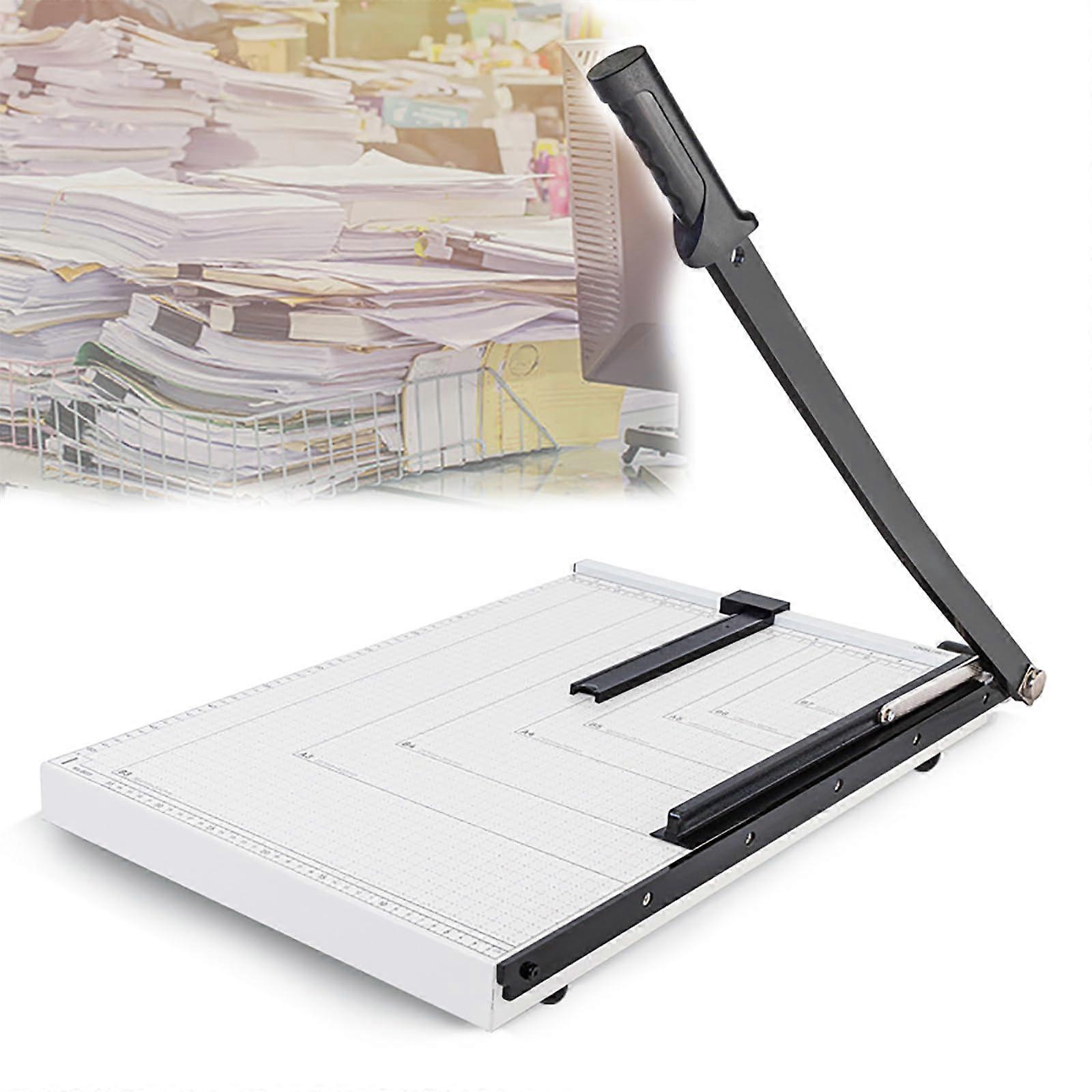Portable A4 paper cutter, manual with ruler, housing: 300 x 250 mm/no burrs/cuts 15 sheets