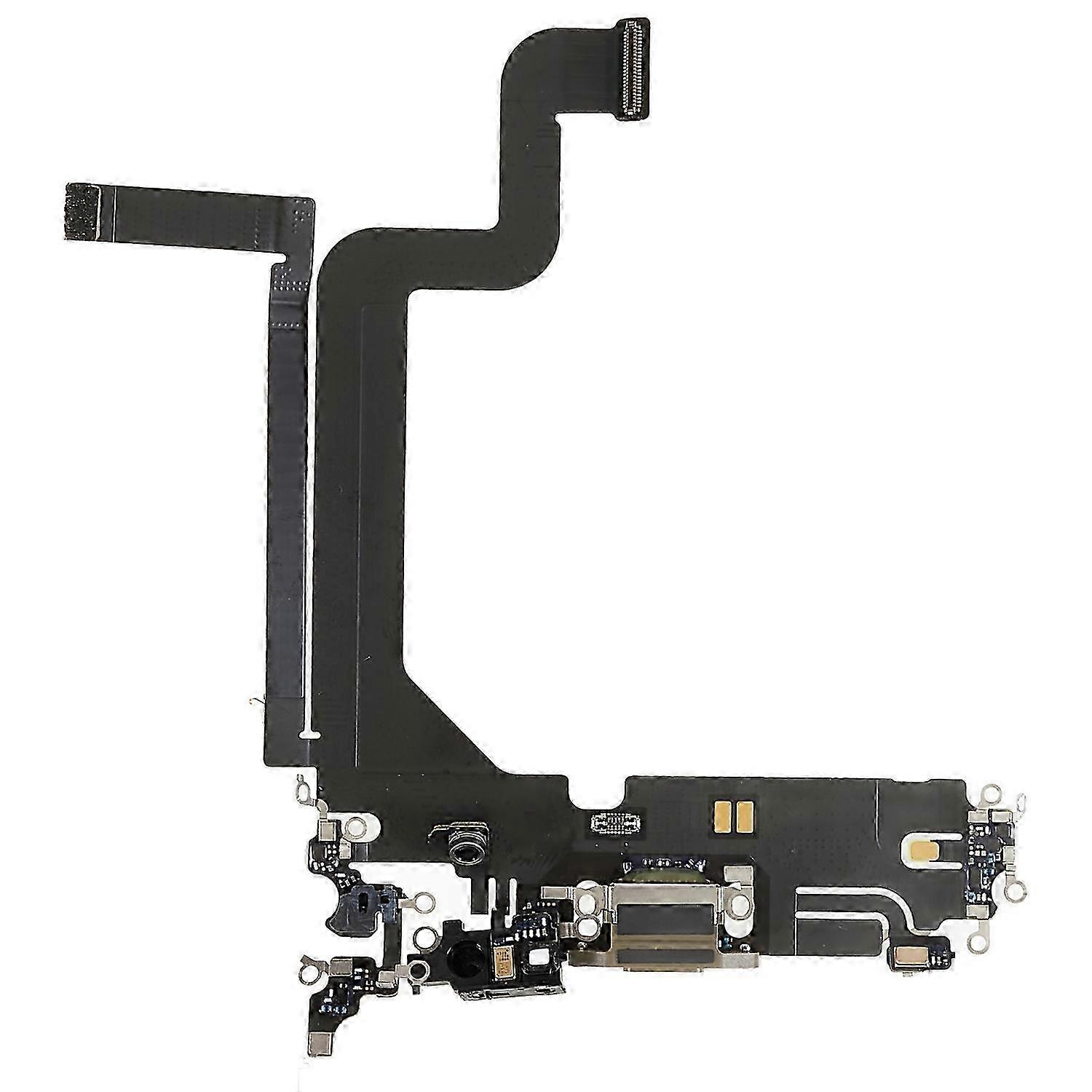 Charging Port Flex Cable Replacement Part for Iphone Devices - Gold, Compatible with iPhone 14 Pro Max OEM Disassembly