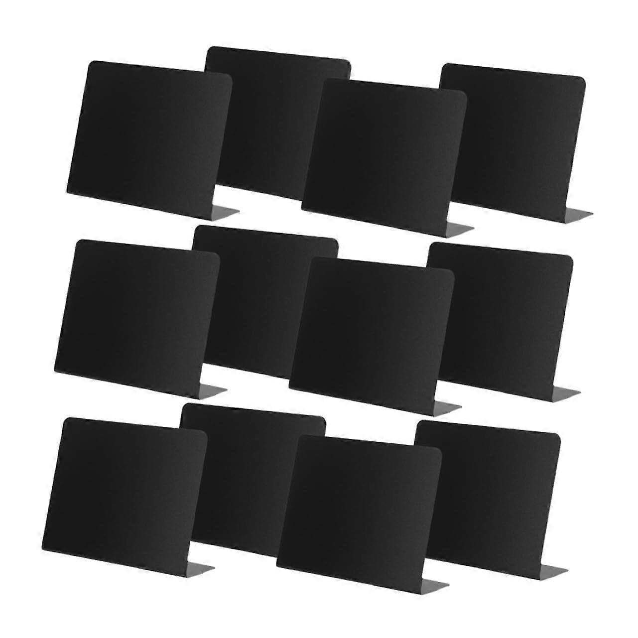 12 pieces mini chalkboardshaped boards for table cards and buffet signage, decorative boards for parties and events.
