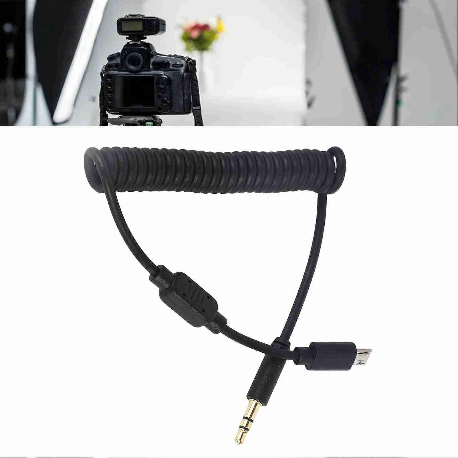1M Remote Shutter Release Cord Cable 3.5MM Camera Flash Release Spring Cable Camera Accessories for GFX X 