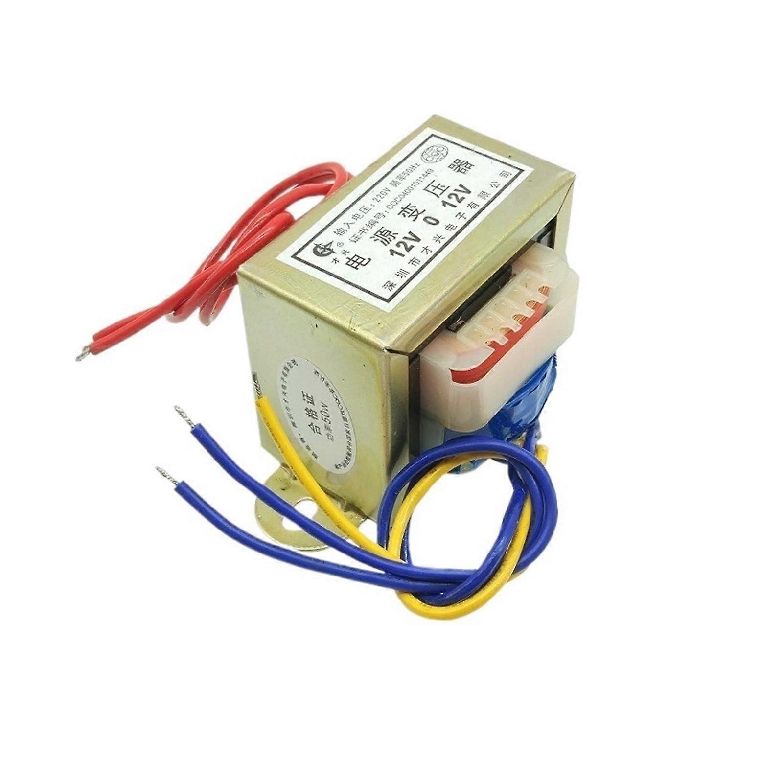 Power transformer AC 220V to dual 12V 12V012V 12V*2 50W 2A copper 50VA isolated power transformer