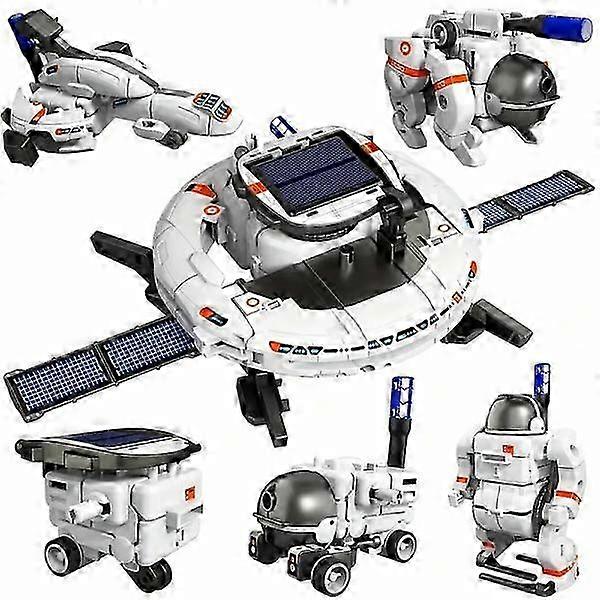 STEM Project for Kids, Solar Robot Space Toys Gift for Teens, 120pcs Build Experiment Robots