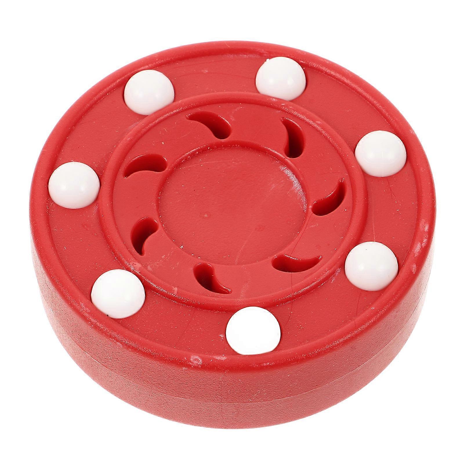 Hockey Puck Display Ice Hockey Puck Ice Hockey Practice Good Resilience Enhanced Adhesion Round Shape 1Pcs