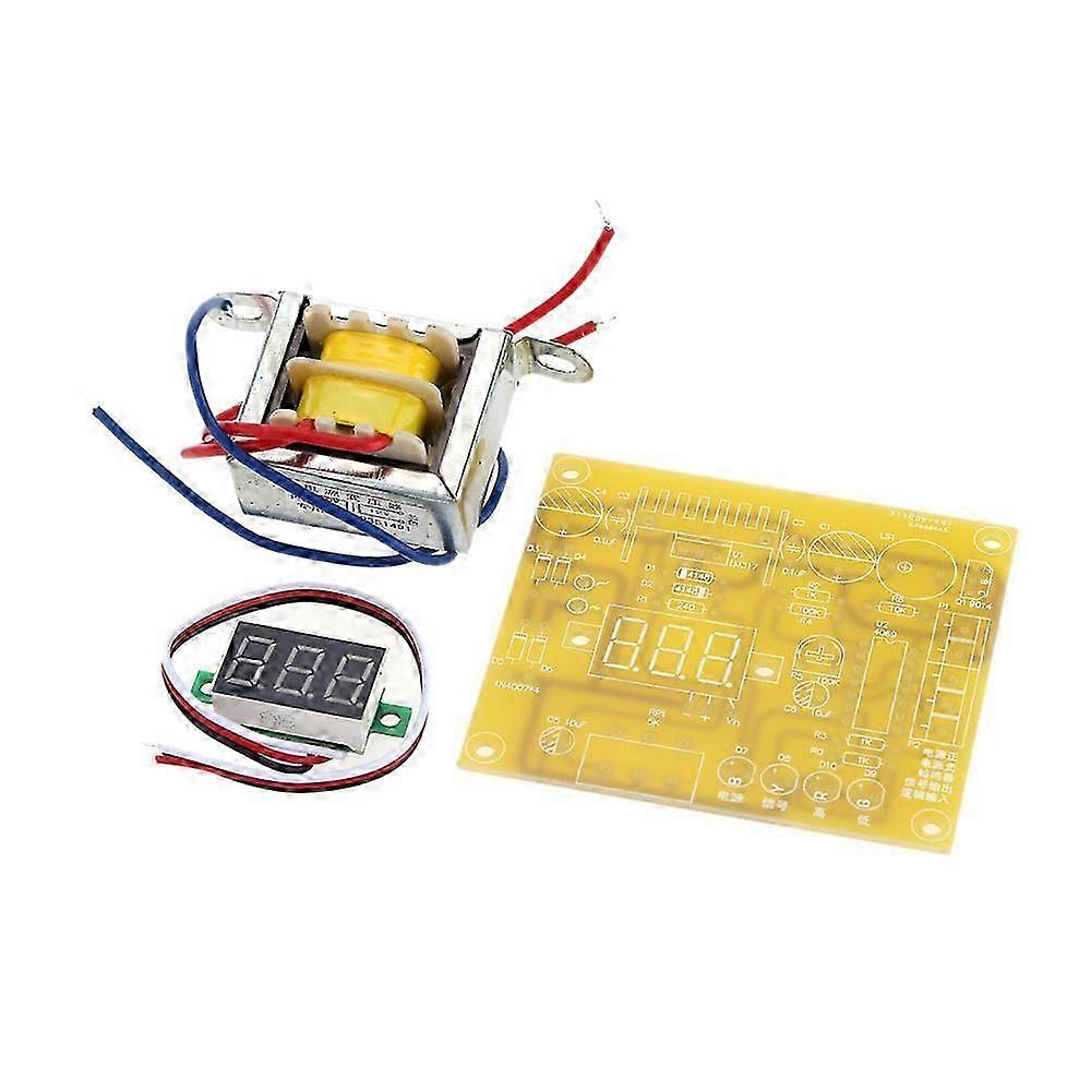 Regulated Power Supply Kit 1.25V to 12V Continuously Adjustable Output Voltage for Testing Circuit