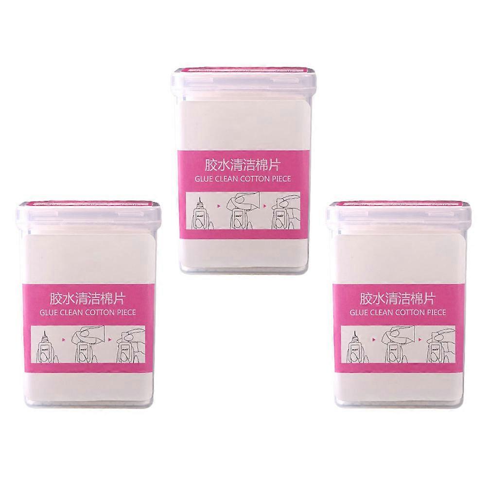 600 Sheets Eyelash Glue Cleaning Wipes for Lash Extension to Remove Glue Residue
