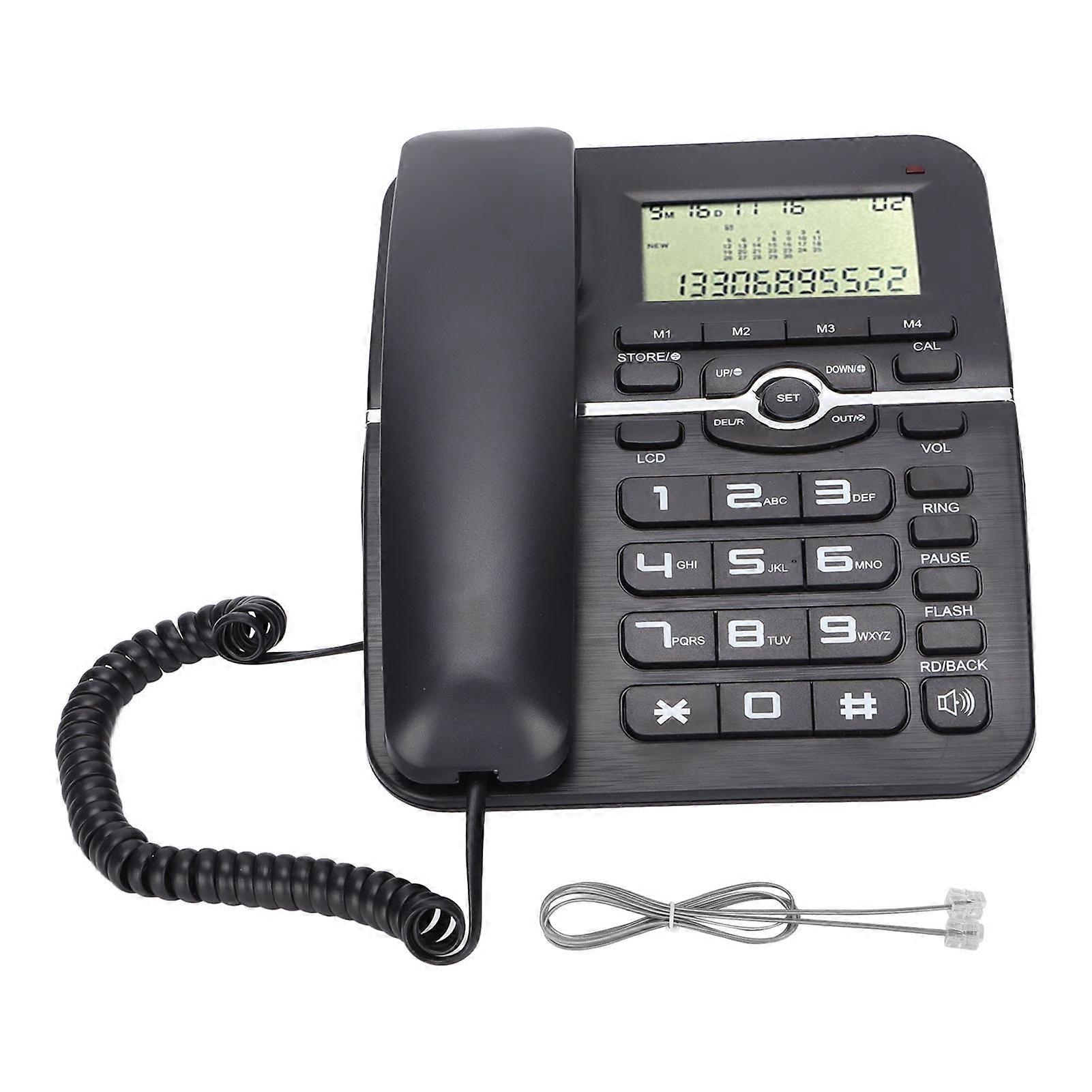 KXT2028CID Desktop Telephone 4 Groups of Fast Dialing Functions Corded Landline Phone for Office Hotel