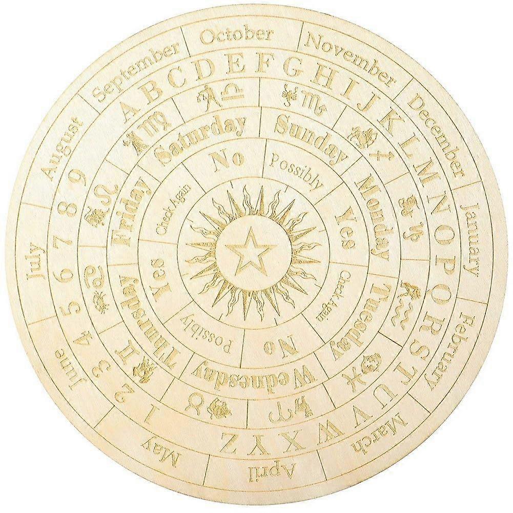 Star Pendulum Board, Wooden Dowsing Board, Divination, Metaphysical Message Board
