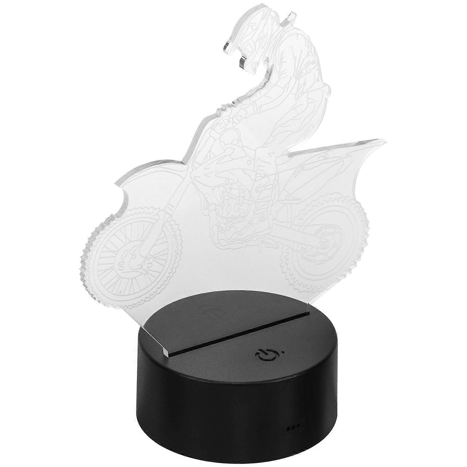 Bedroom Desk Night Lamp Acrylic Night Light Decorative 3D Visualization For Shop 1Set