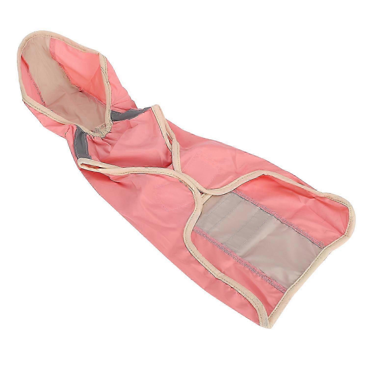 2025 Latest Model Dog Raincoat Polyester Pet Rain Cape Jacket Reflective Stripe