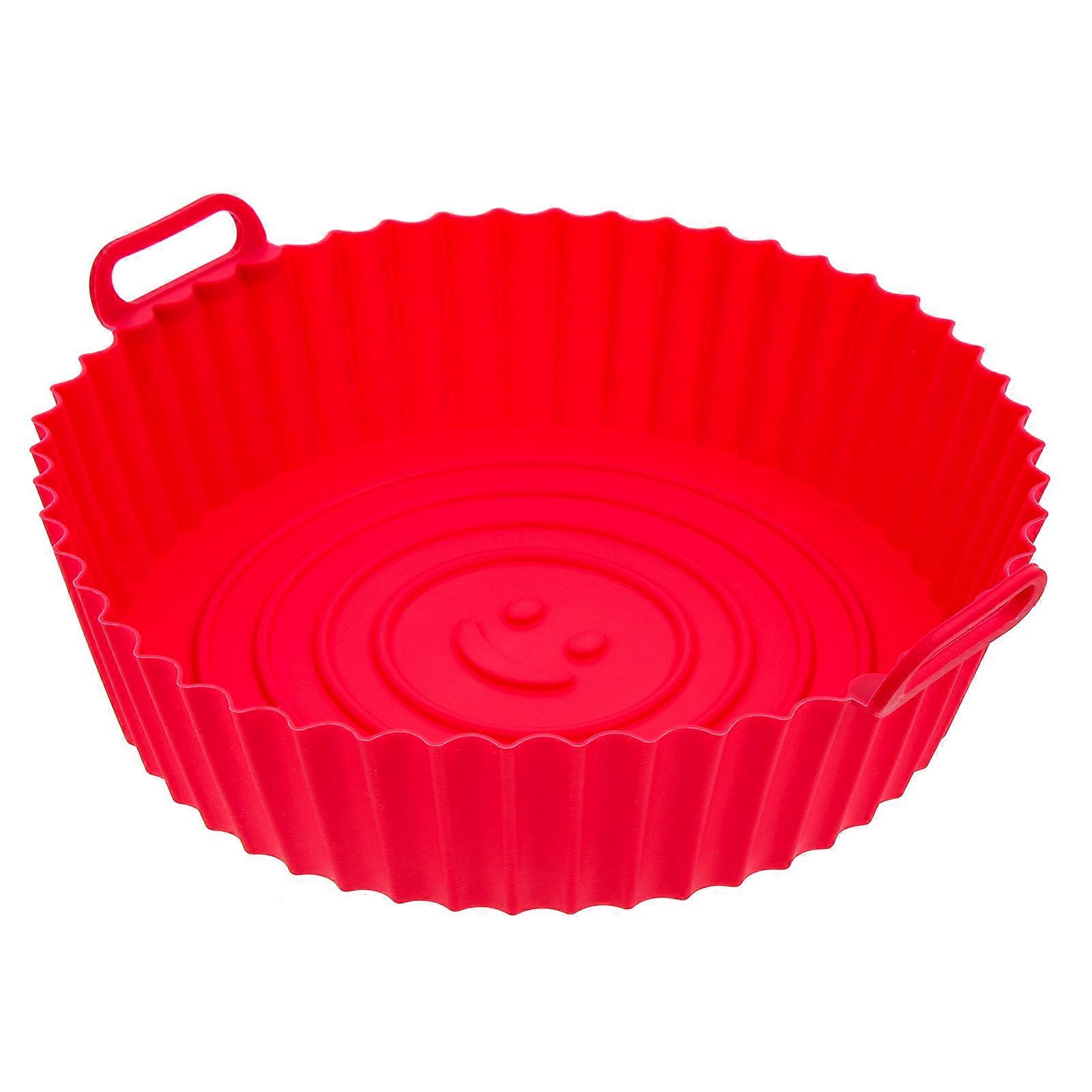 Silicone Cake Oven Liner Air Fryer Baking Pans For Home Cooks 7.9×7.9×2.6in Food Shaping 1Pack