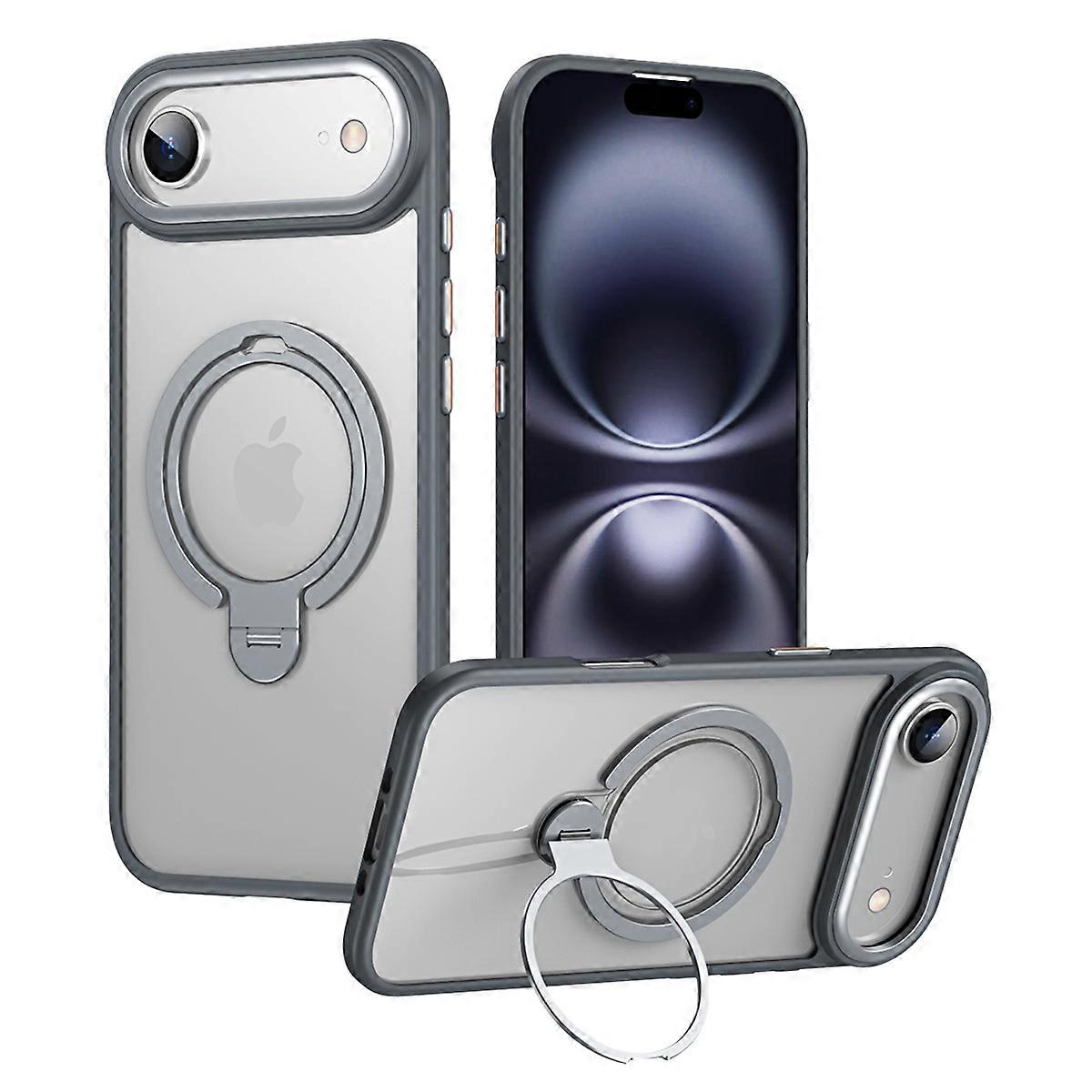 For iPhone 17 Air Phone Case Compatible with MagSafe Kickstand Matte Back Cover