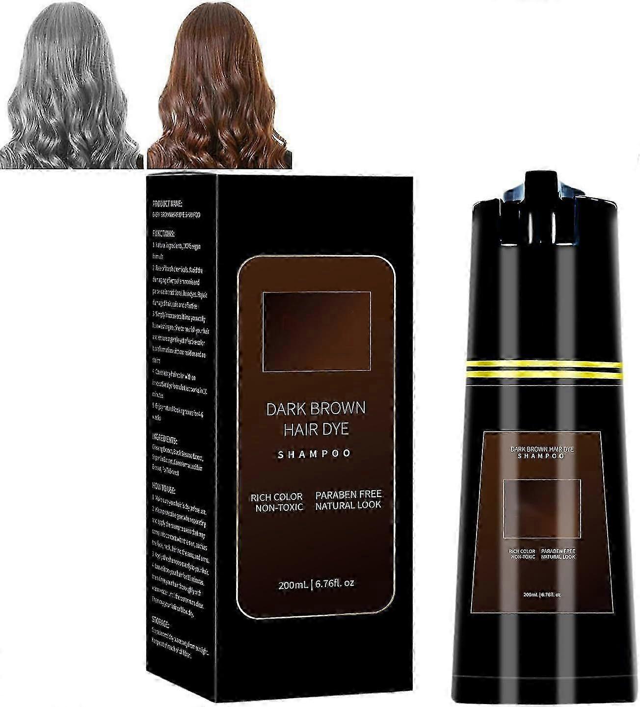 Triple Action Hair Colour Shampoo - Instant Grey Coverage for Both Genders