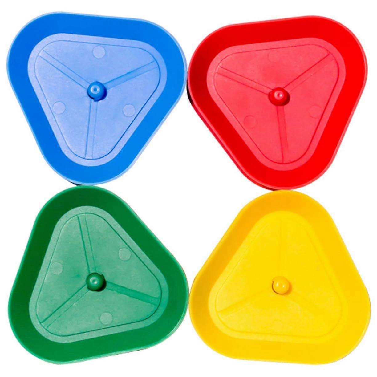 4 Pieces Playing Card Holder Triangular Card Clip for Space Saving for Family and Party Games for Game Nights