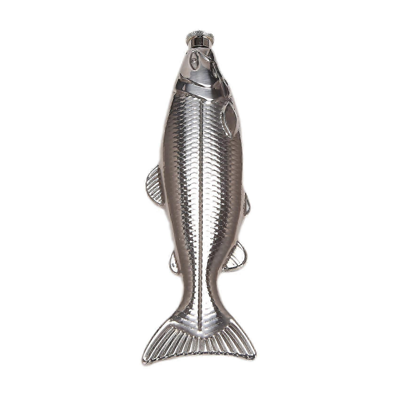 1セット魚の形をしたヒップフラスコ5オンスミニポケットフラスコステンレススチールパーティードリンクウェア屋外用-mxbc