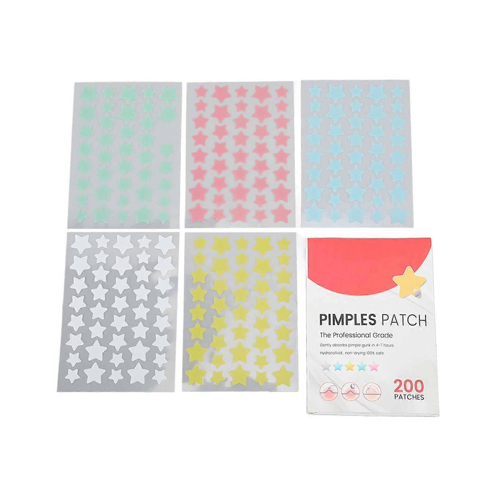 400Pcs Hydrocolloid Pimple Pads Covering Isolating Healing Cute Look Pimple Pad Face Decoration for Home Travel