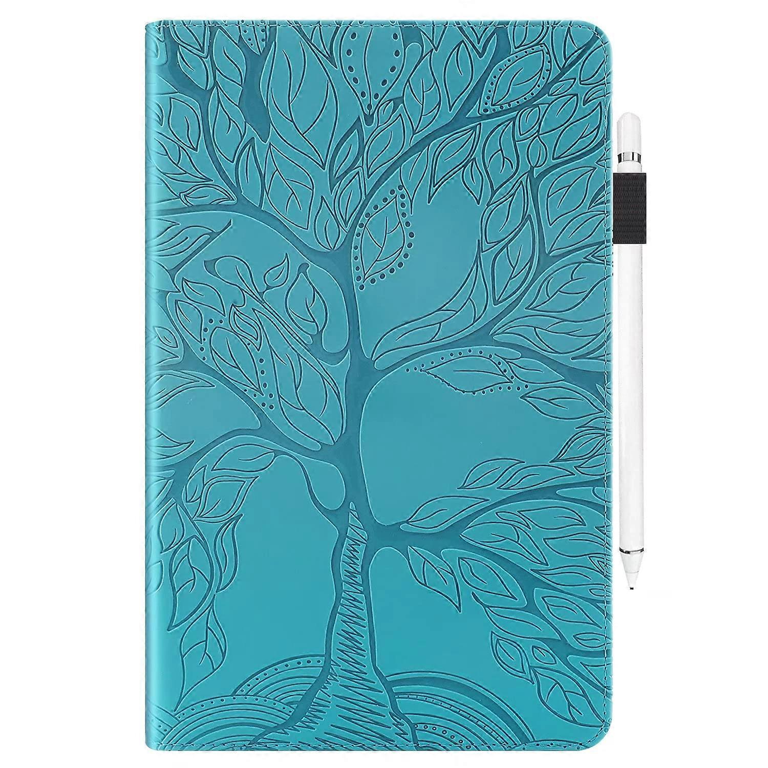 Case for Xiaomi Redmi Pad SE 11 Inch , Tree Pattern Folio Case with Auto Sleep/Wake, Sky Blue