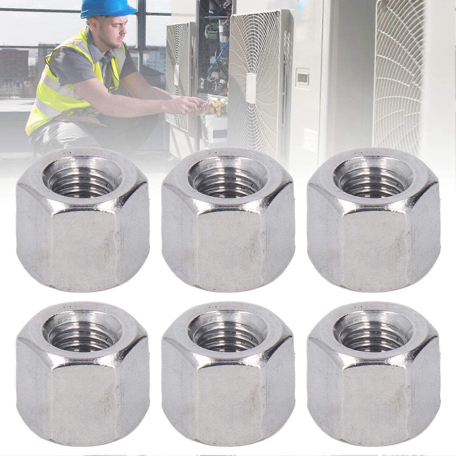 10Pcs Hex Coupling Nut Stainless Steel Rustproof M10 Connector Nut for Bolts Studs 