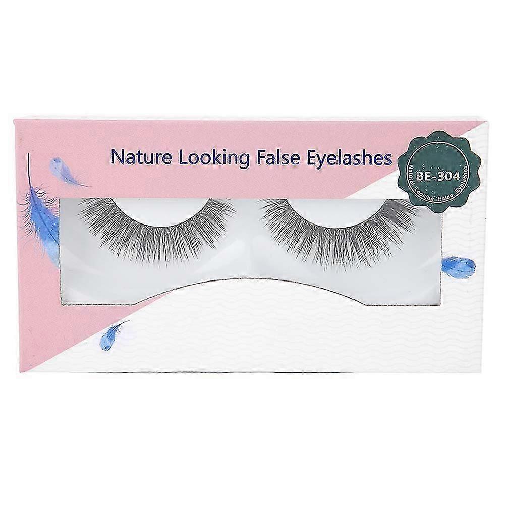 3D Natural Thick False Eyelashes - Paired False Lash Extensions with Application Tool for Glamorous Looks
