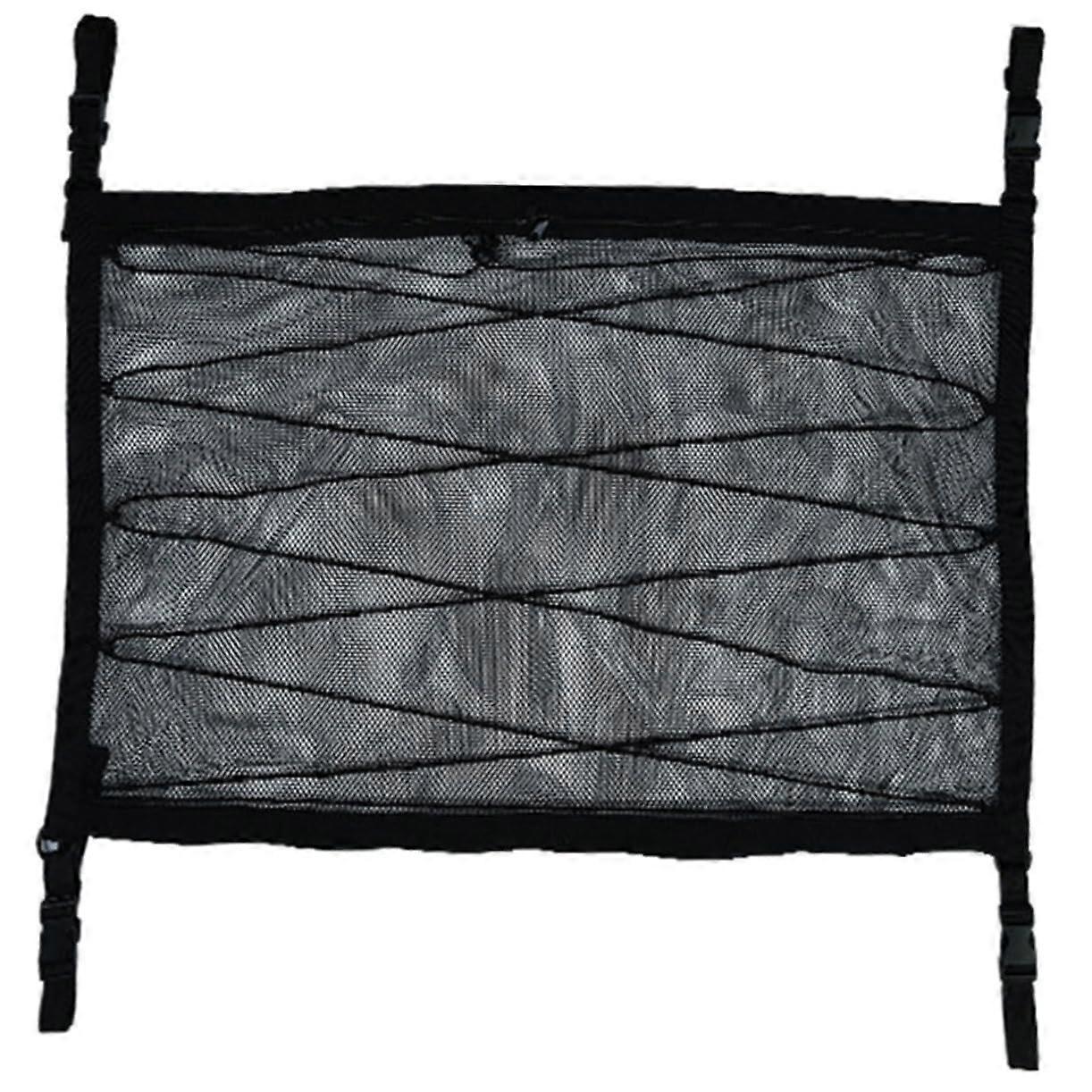 Car Roof Net Luggage Net for Trunk Organizer Durable Versatile For SUVs 100x70cm Black Nylon