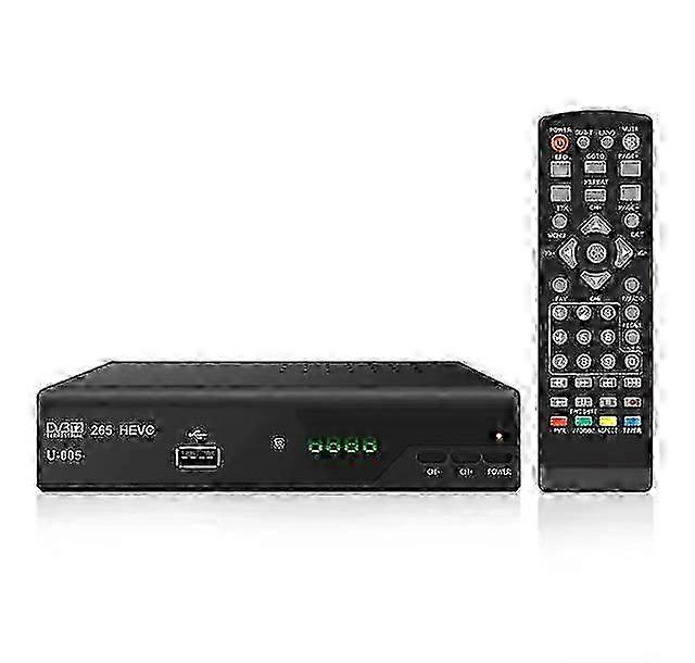 DVB-T2 Digital TV Receiver Set-Top Box with H.265 Codec (1080p Full HD)