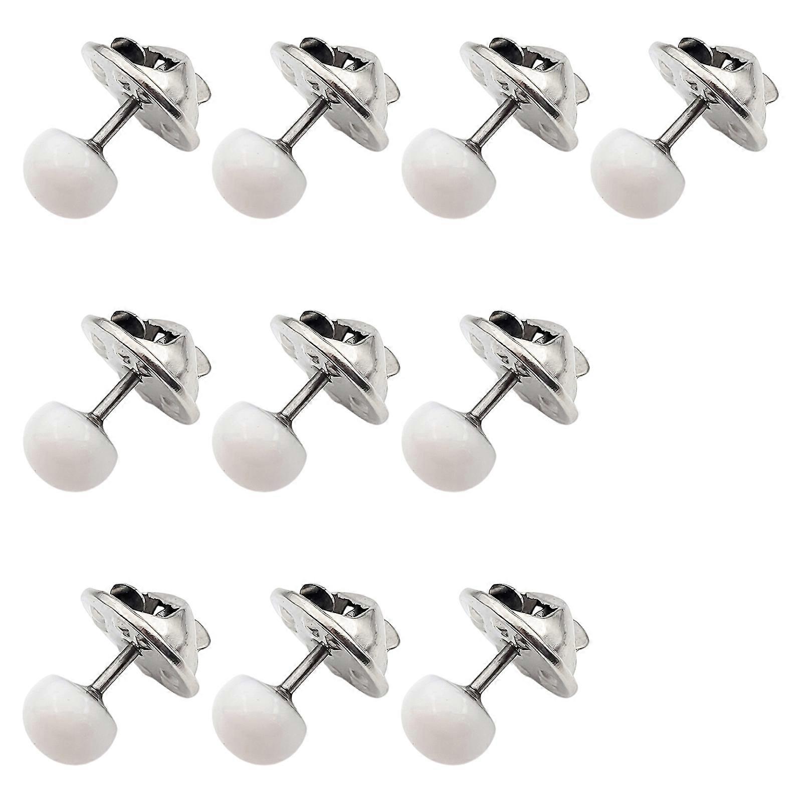 Window Tiebacks Set Load Capacity Detachable Pearls Decorations for Thick Fabric Drapes  White