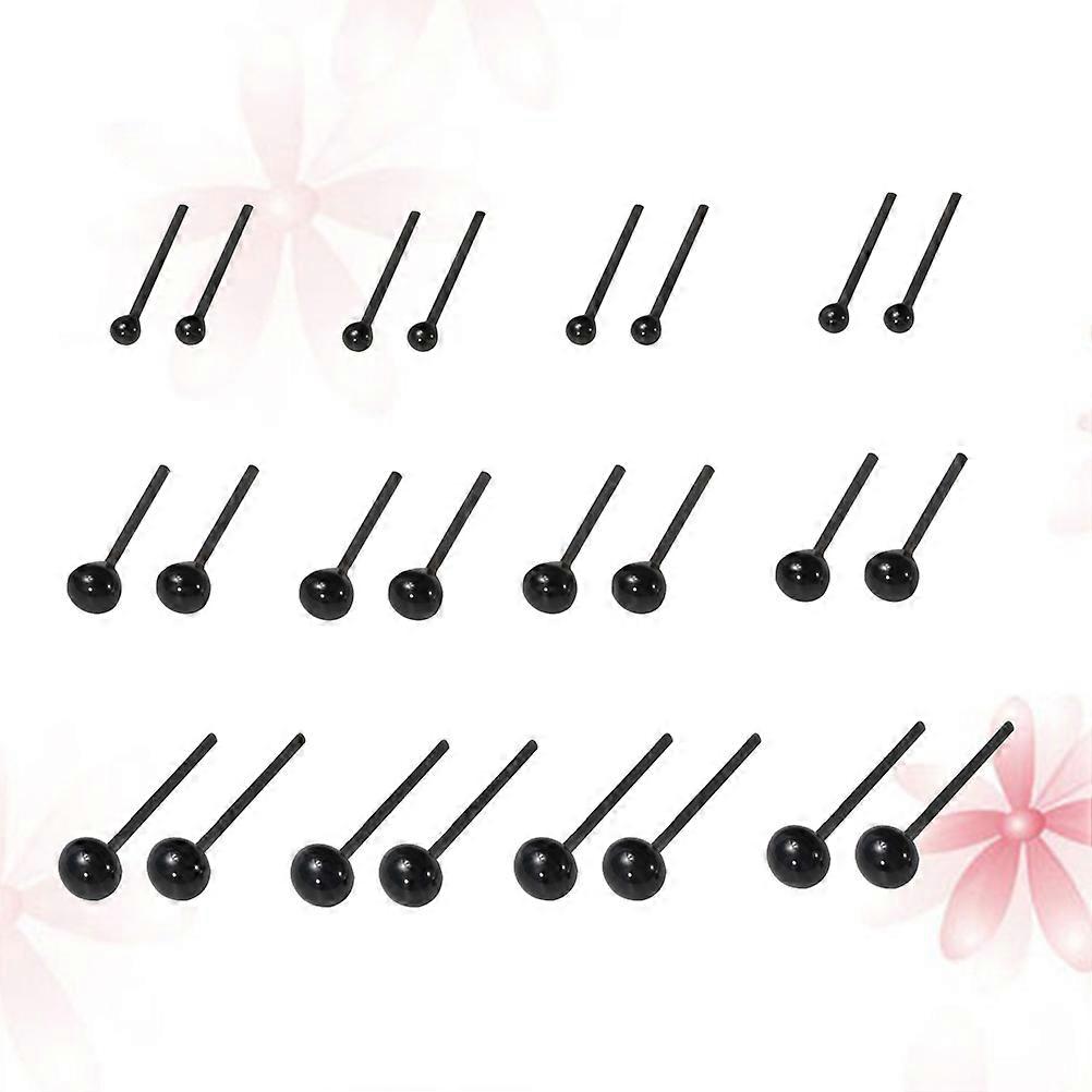 200pcs Black Safety Eyes for Doll Making, Plush Toys, Needle Felting, Scrapbooking, and DIY Crafts Durable Craft Supplies for Creative Projects