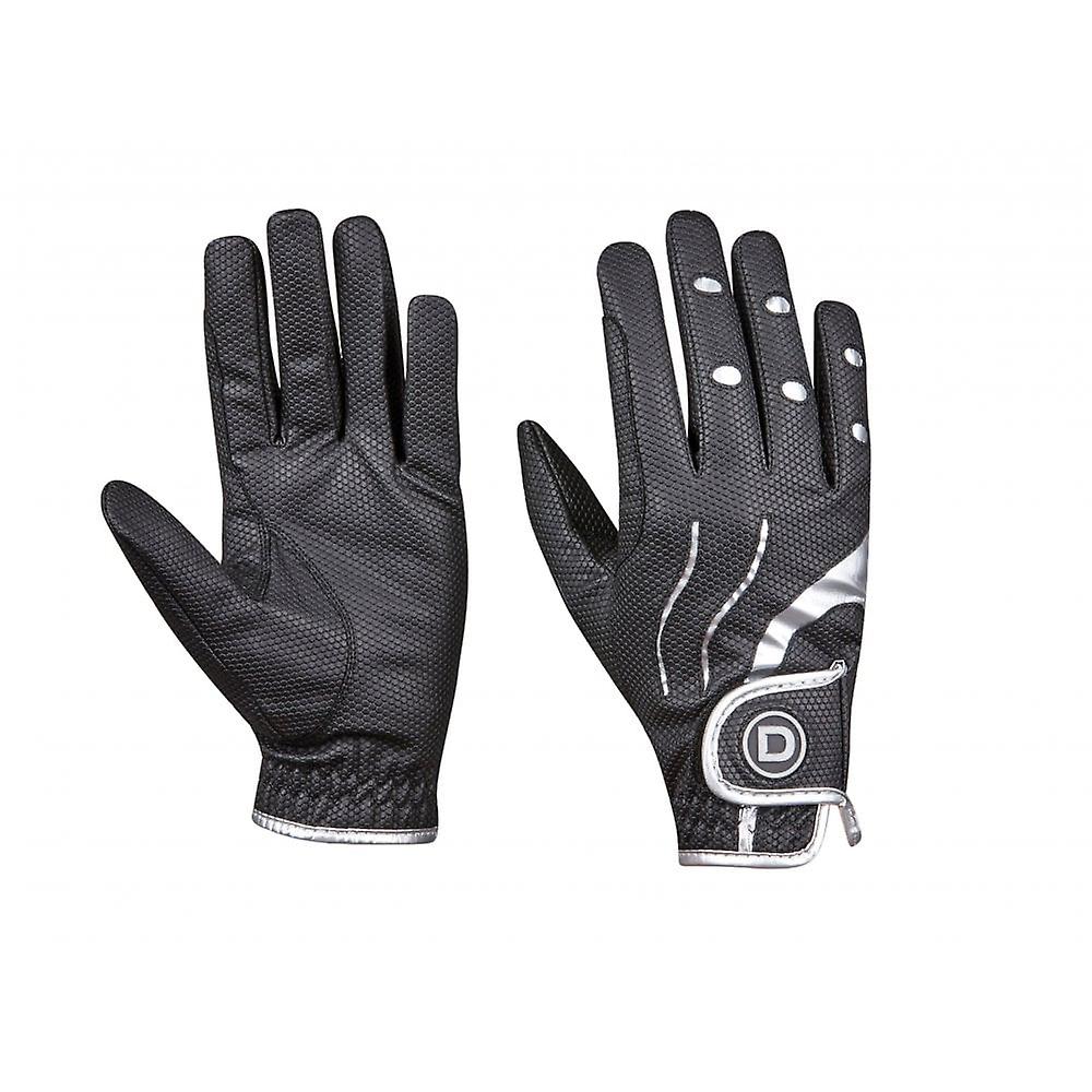 Women's Dublin Pro Everyday Riding Gloves - Black/silver
