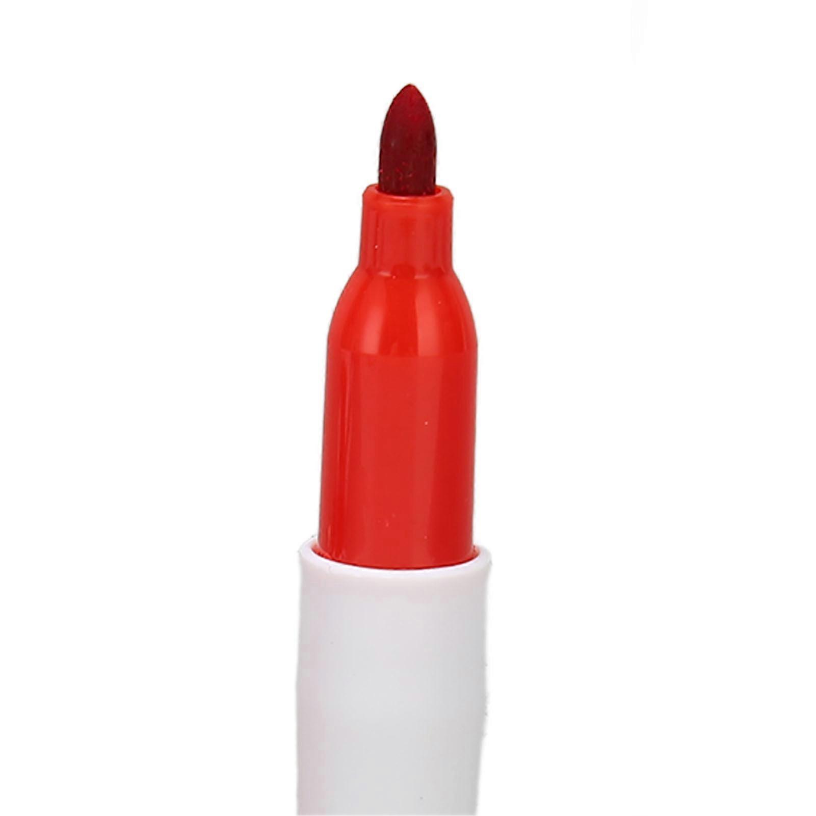 10pcs Golfing Marker Pen Oil Based Waterproof Portable Ball Line Marker Tool Ball Alignment Tool for Drawing Coloring Red