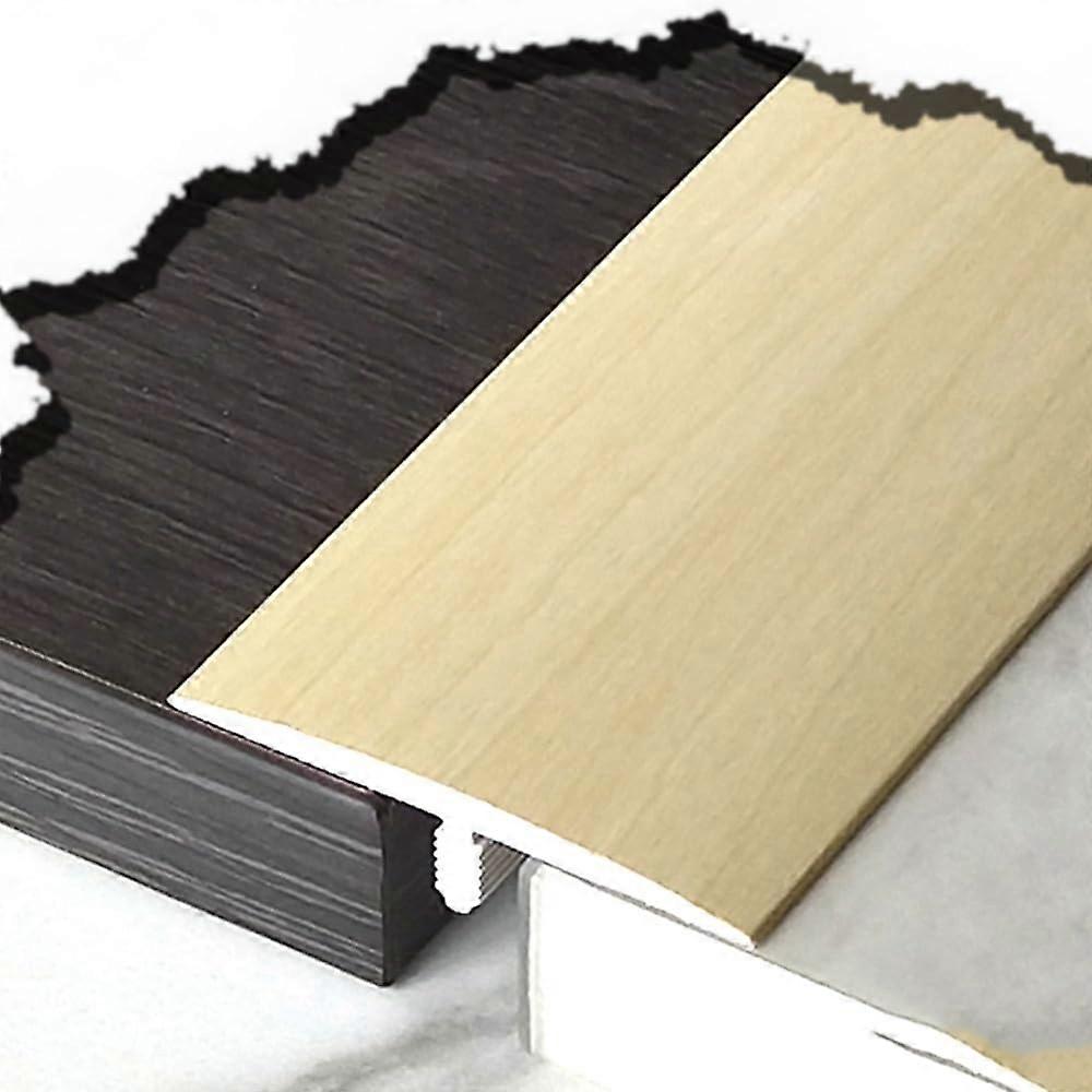 Transition strips for flooring, edge protection molding with wood grain (Maple)