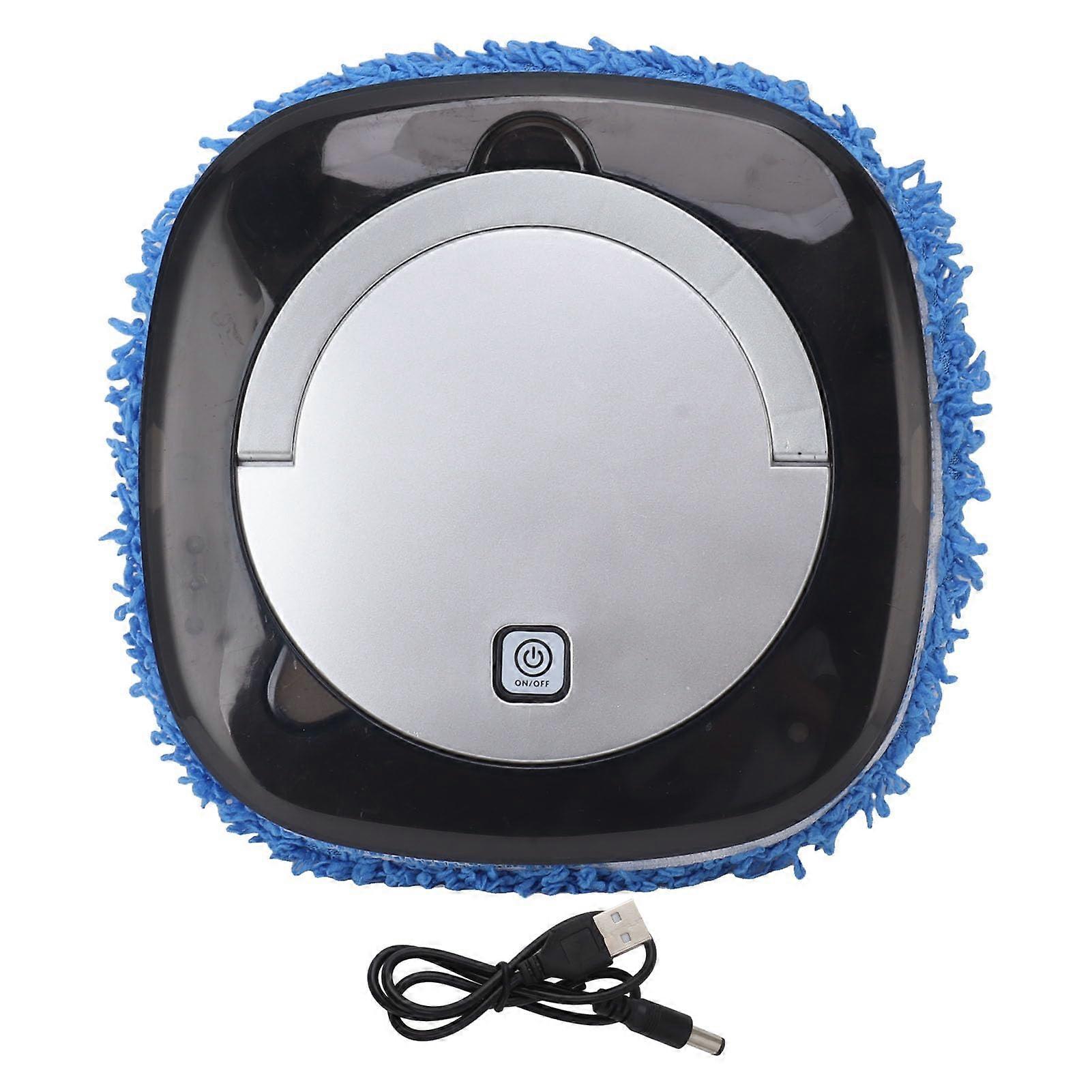 Intelligent Automatic Floor Mopping Robot with Water Tank – Vacuum and Mop Robot for Hard Floors, Adapts to Various Surfaces (Silver)