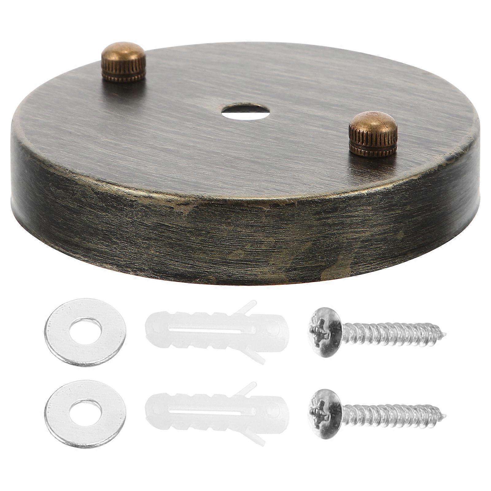 Ceiling Light Bracket Iron Lamp Plate Classic Design For Cafes Decorative Effect 1Set