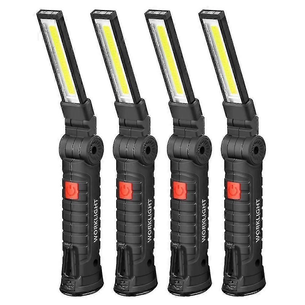 4 Pieces Led Work Light With Magnetic Base,for Car Repair,etc