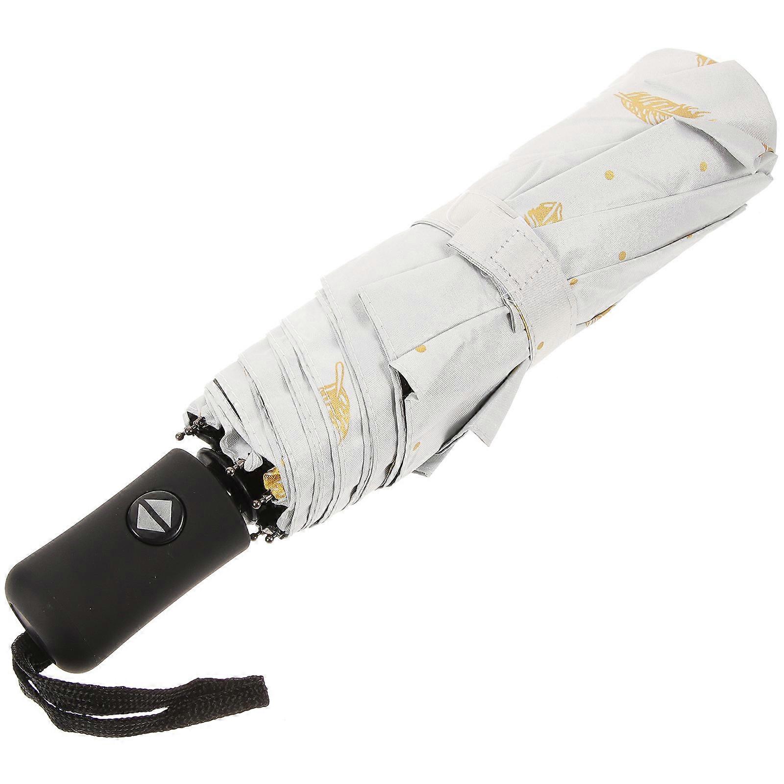 Sturdy Lightweight Folding Umbrella with Steel Ribs for Daily Use Sun Protection and Rain 21 Inch