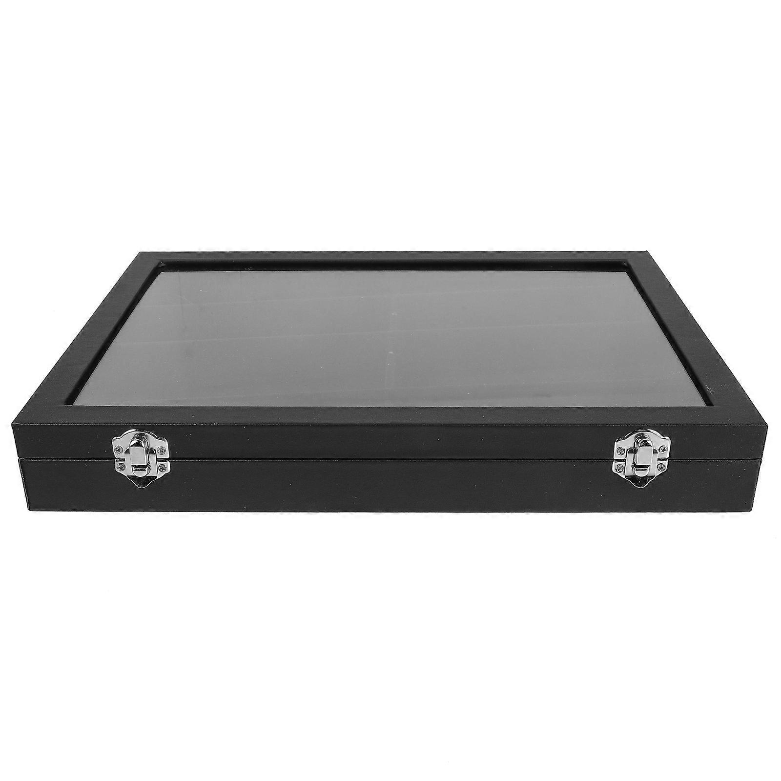 Black Sunglass Organizer Case with Compartments – Durable Multi Sunglasses Display Box for Home and Commercial Use – Easy Clean Storage Rack with