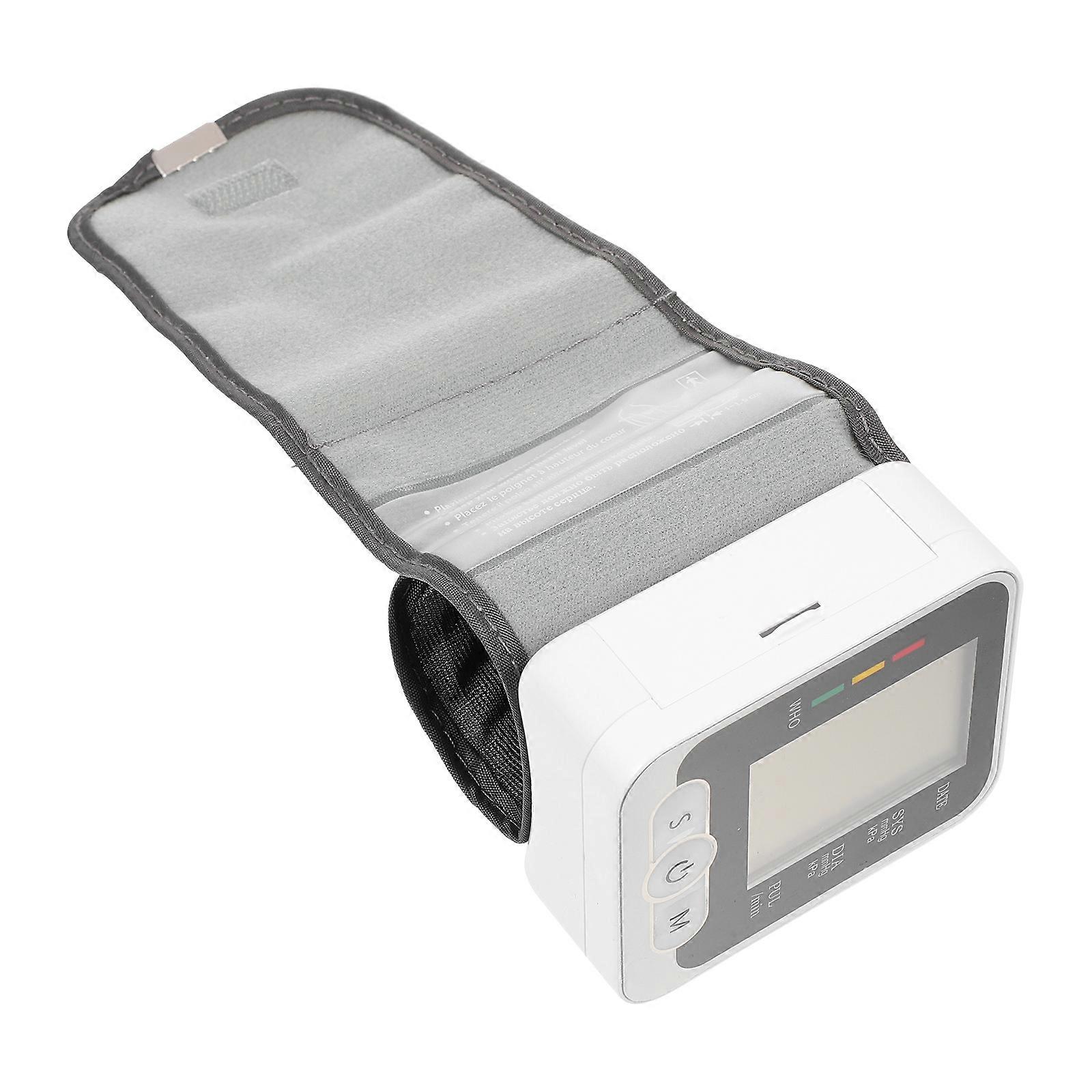Digital Blood-Pressure Measure Tool Wrist Blood Pressure Meter Home Use Rectangular Abs 1Pack