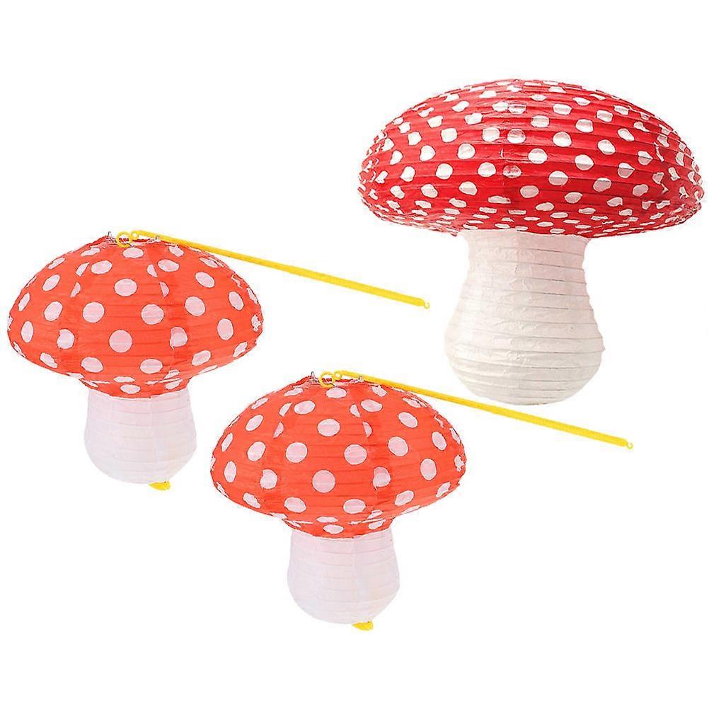 Folding Paper Lanterns for Outdoor Gathering Glow in the Light 30x30cm 3Pcs