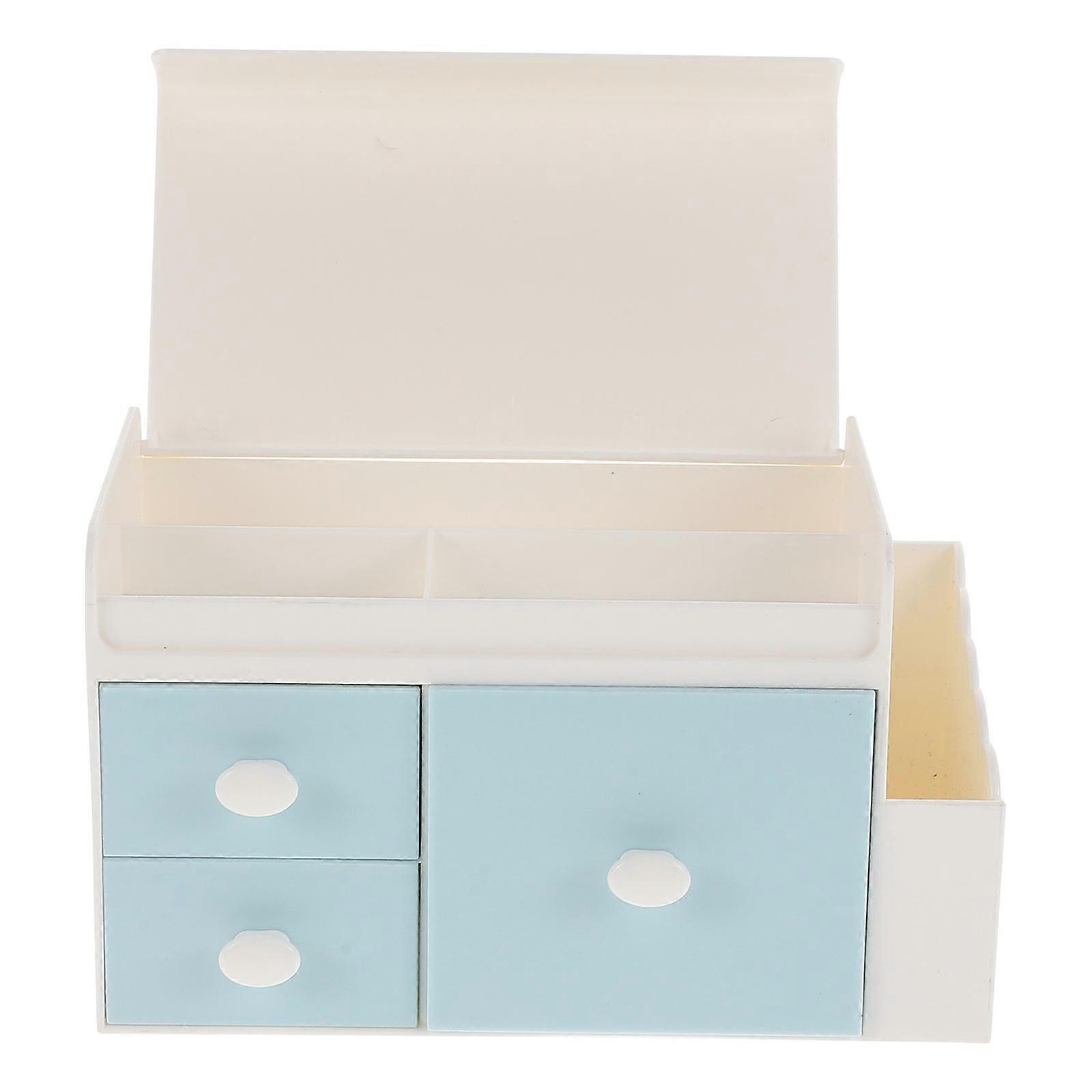 Plastic Desktop Drawer Storage Box Stable Placement For Student Use 1Set