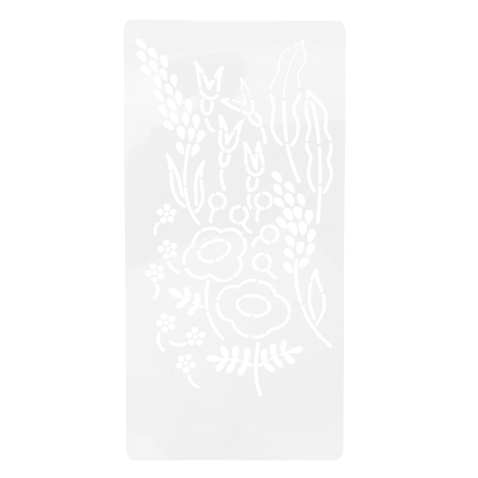Acrylic Sewing Stencil Sheet for DIY Use White Color Clear Lines Observation 12.5 x 8.3 Inches