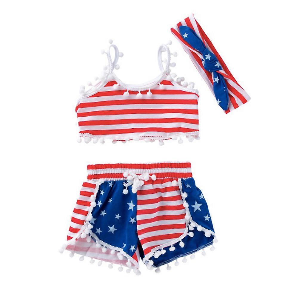 Girls Clothing Set For Independence Day With Vibrant Color 73cm Height 1 Set For Special Occasions