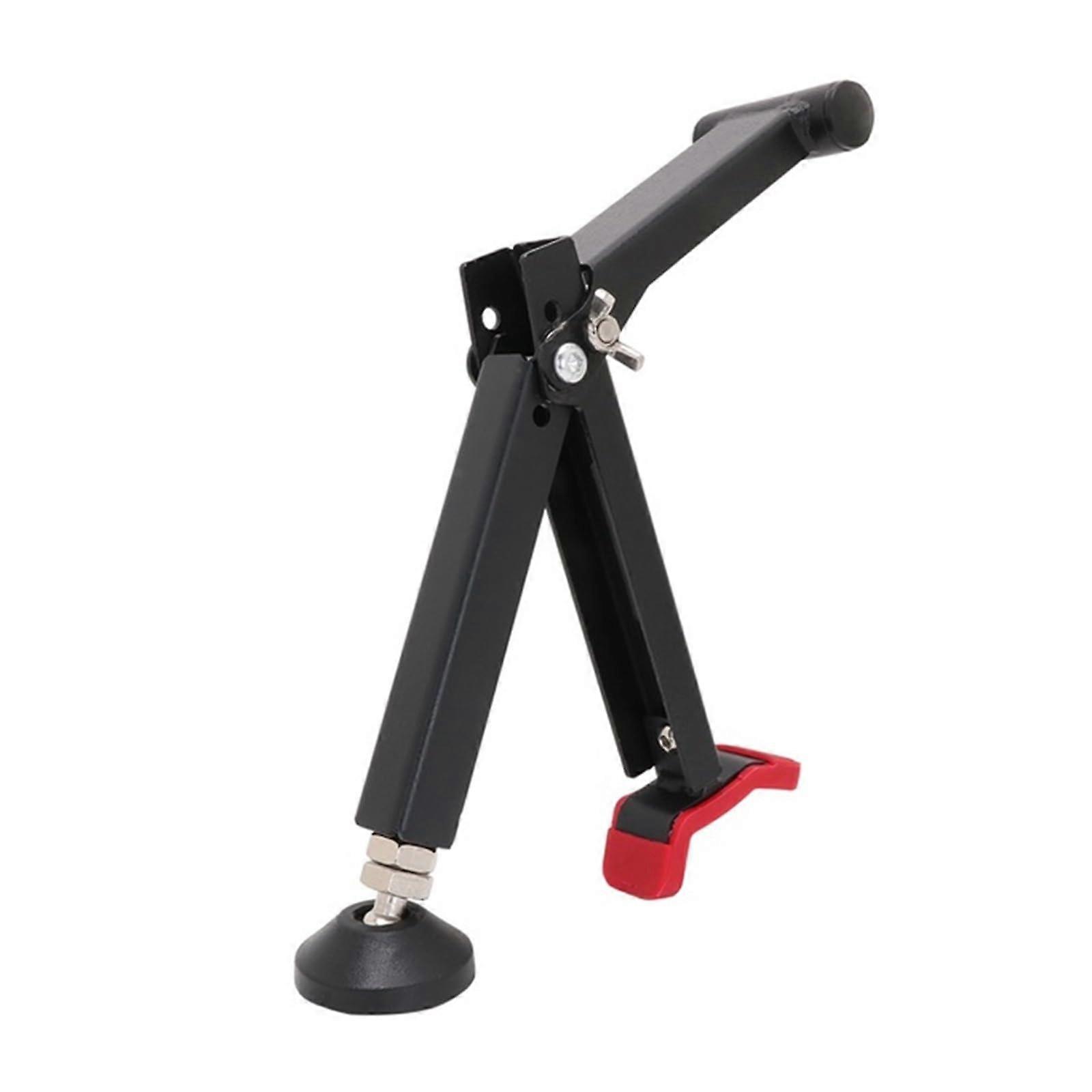 Motorcycle Floor Stand With Adjustable Wheel Support, Rear Frame Lift For Universal Dirt Bikes, Red A