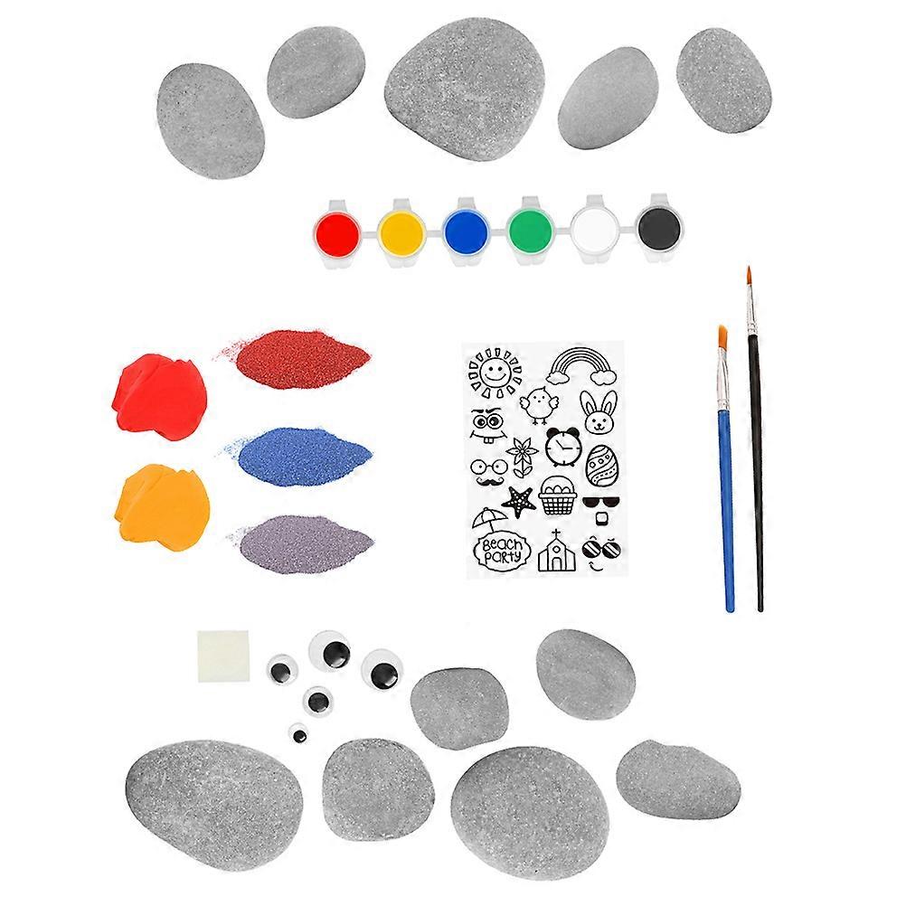 Creativity Rocks Painting Set For Kids DIY Arts Tools 1 Set Assorted Color