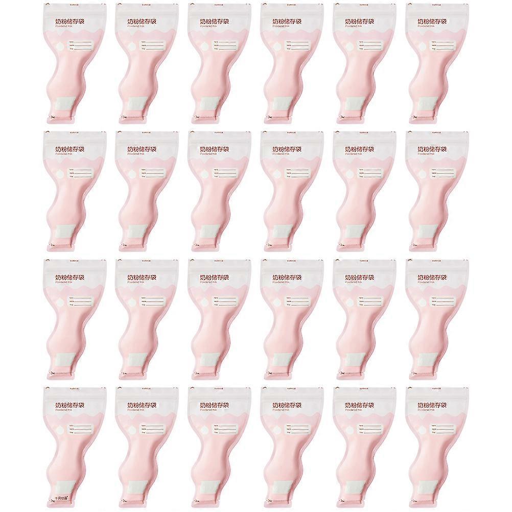 Portable Formula Keeper For Parents Effective Sealed Food Preservation 32Pcs Pink Design