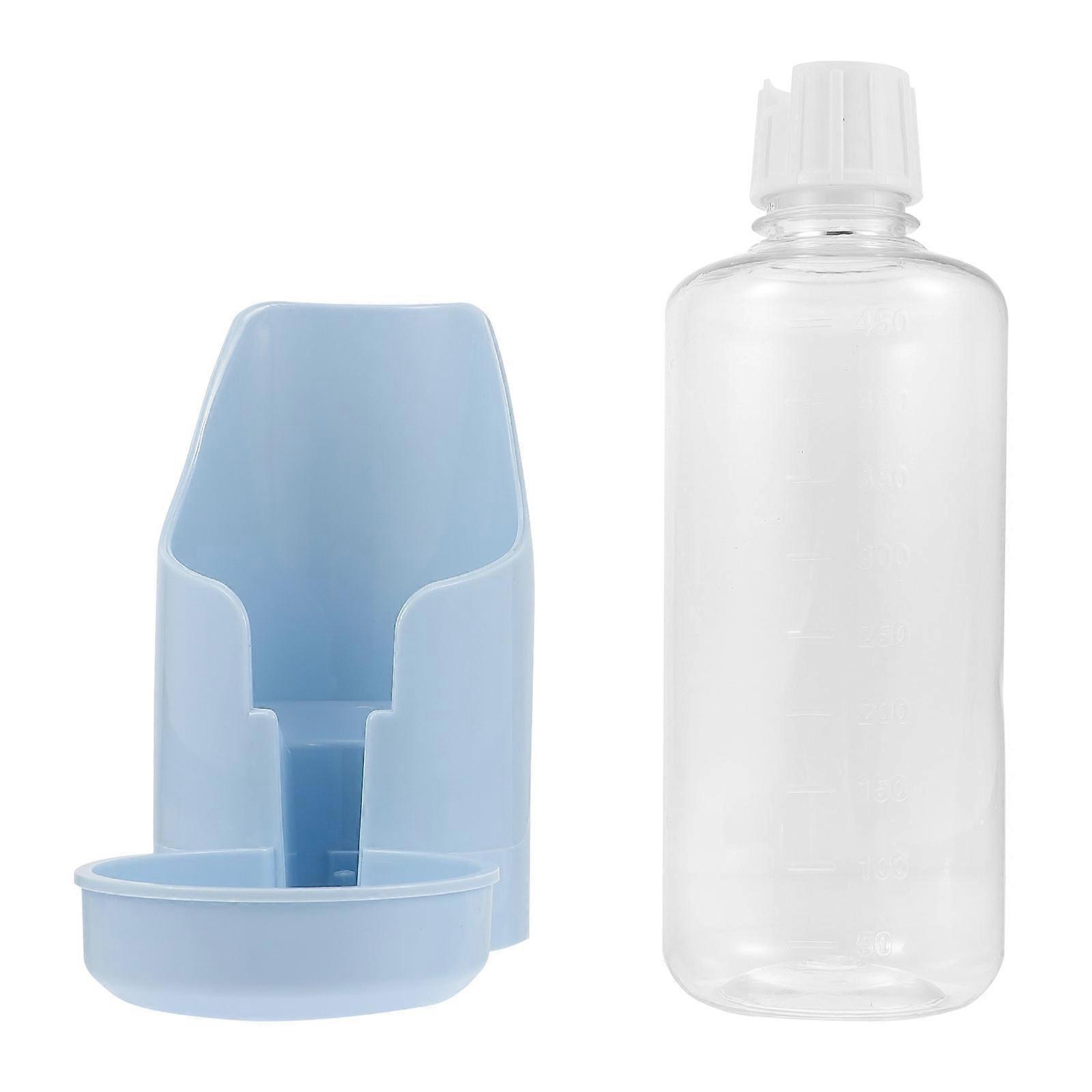 Plastic Bird Drinking Bottle Container For Parrots With 5.7X3X7.5in Size Prevent Accidental Spillage 1Pack