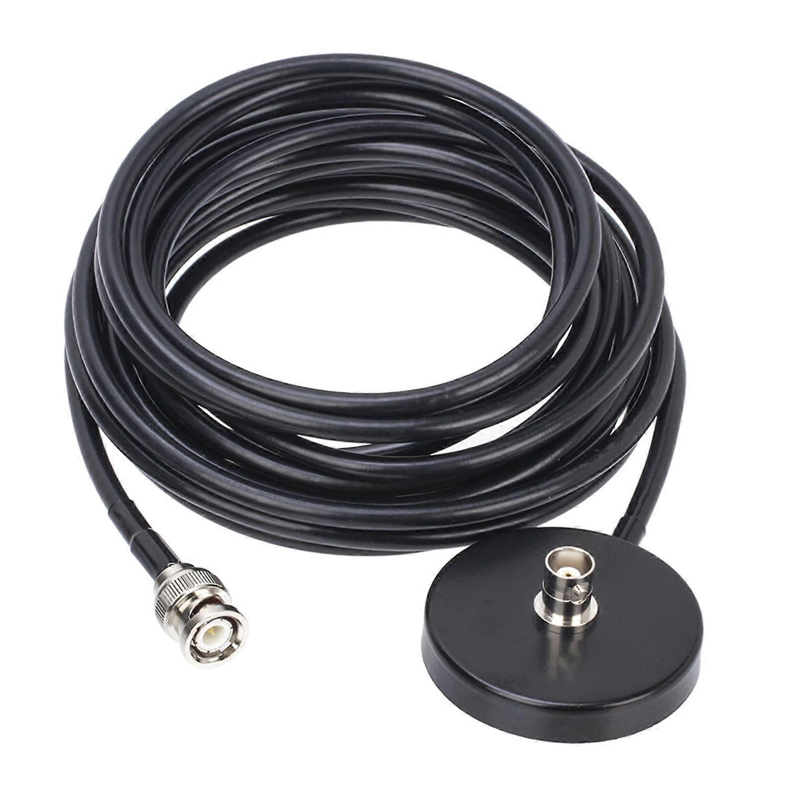 Mount Base Ham Cellular Radio with 5m Cable Two Way Ham Radio BNC for Ham Radio Antenna Base
