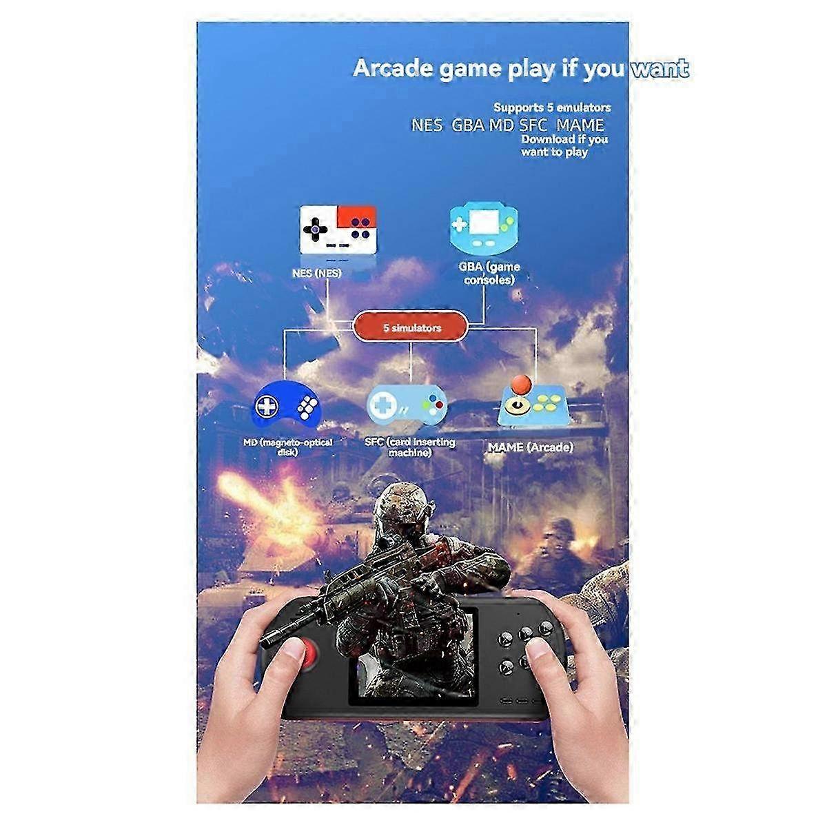 3.5 Inch D22 Handheld Game Console with HD Large Screen - Portable Gaming Device for Retro Games and On-the-Go Fun