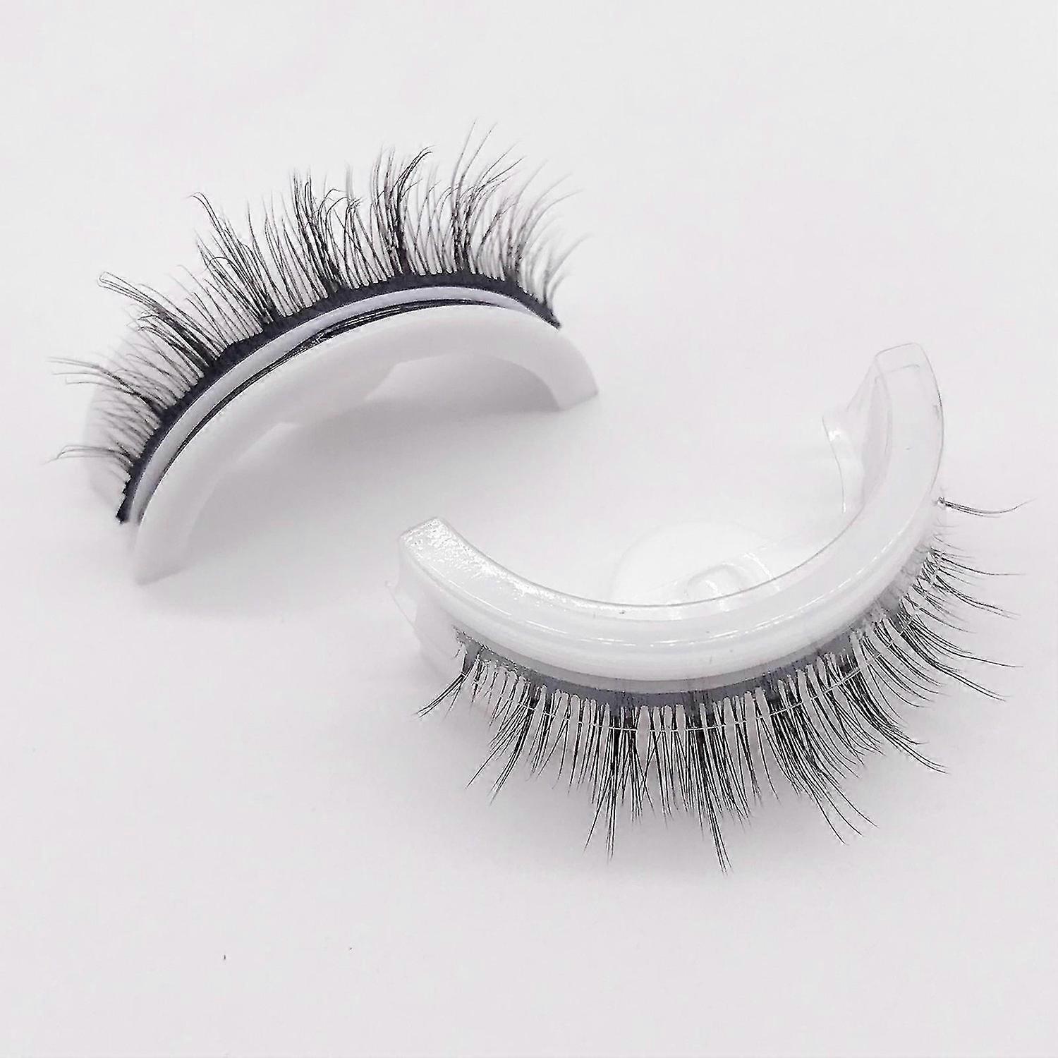 Reusable Adhesive Eyelashes, False Lashes 3d Self Adhesive False Eyelash Easy To Put On Natural Fake