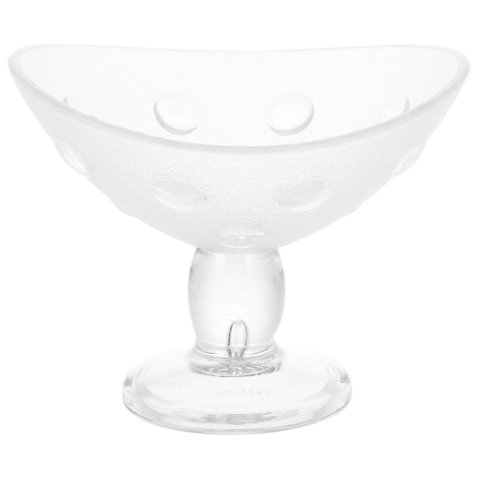 400ml Transparent Cold Drinking Cup Ice Cream Bowl Dessert Container